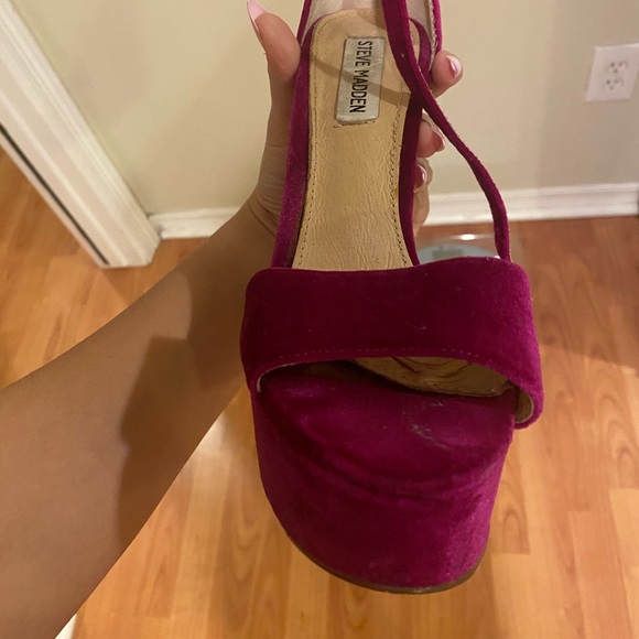 Steve Madden Velvet Heels - Picture 6 of 6